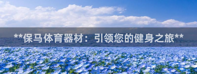 尊龙凯时电竞注册：**保马体育器材：引领您的健身之旅