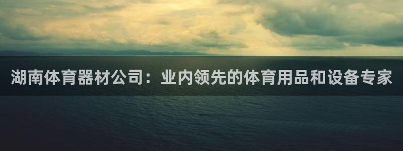 尊龙官方app下载：湖南体育器材公司：业内领先的体育