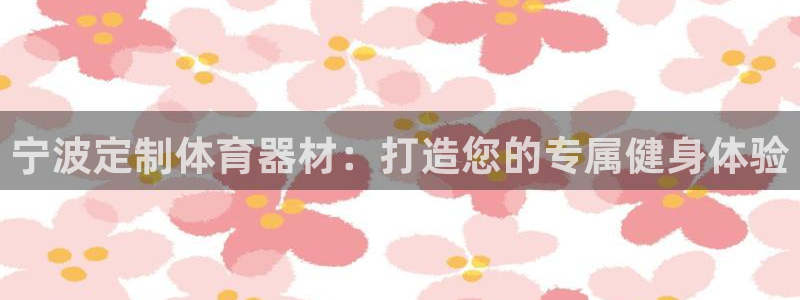 尊龙 中国：宁波定制体育器材：打造您的专属健身体验