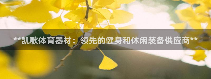 尊龙旗舰厅app：**凯歌体育器材：领先的健身和休闲