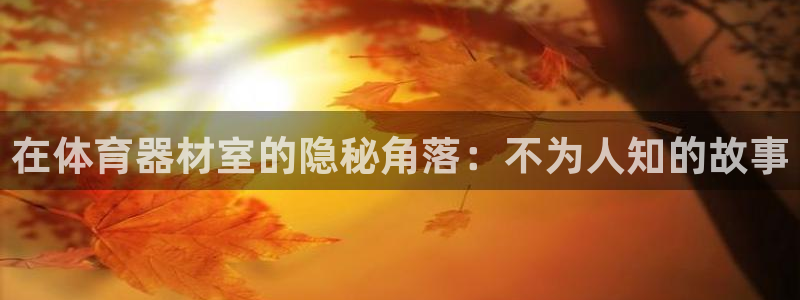尊龙凯时官网网址：在体育器材室的隐秘角落：不为人知的
