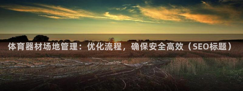尊龙人生就是博旧版手机可靠送38元：体育器材场地管理
